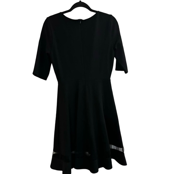 Lulu’s Sheer Factor Black Mesh Skater Dress - Small - Picture 3 of 6